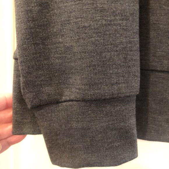 ABS by Allen Schwartz womans long sleeve top Sz M heathered gray - Picture 7 of 10